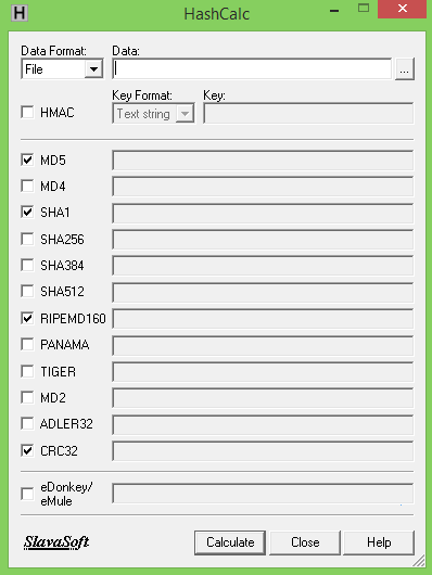 Tải phần mềm kiểm tra mã MD5 - SHA1